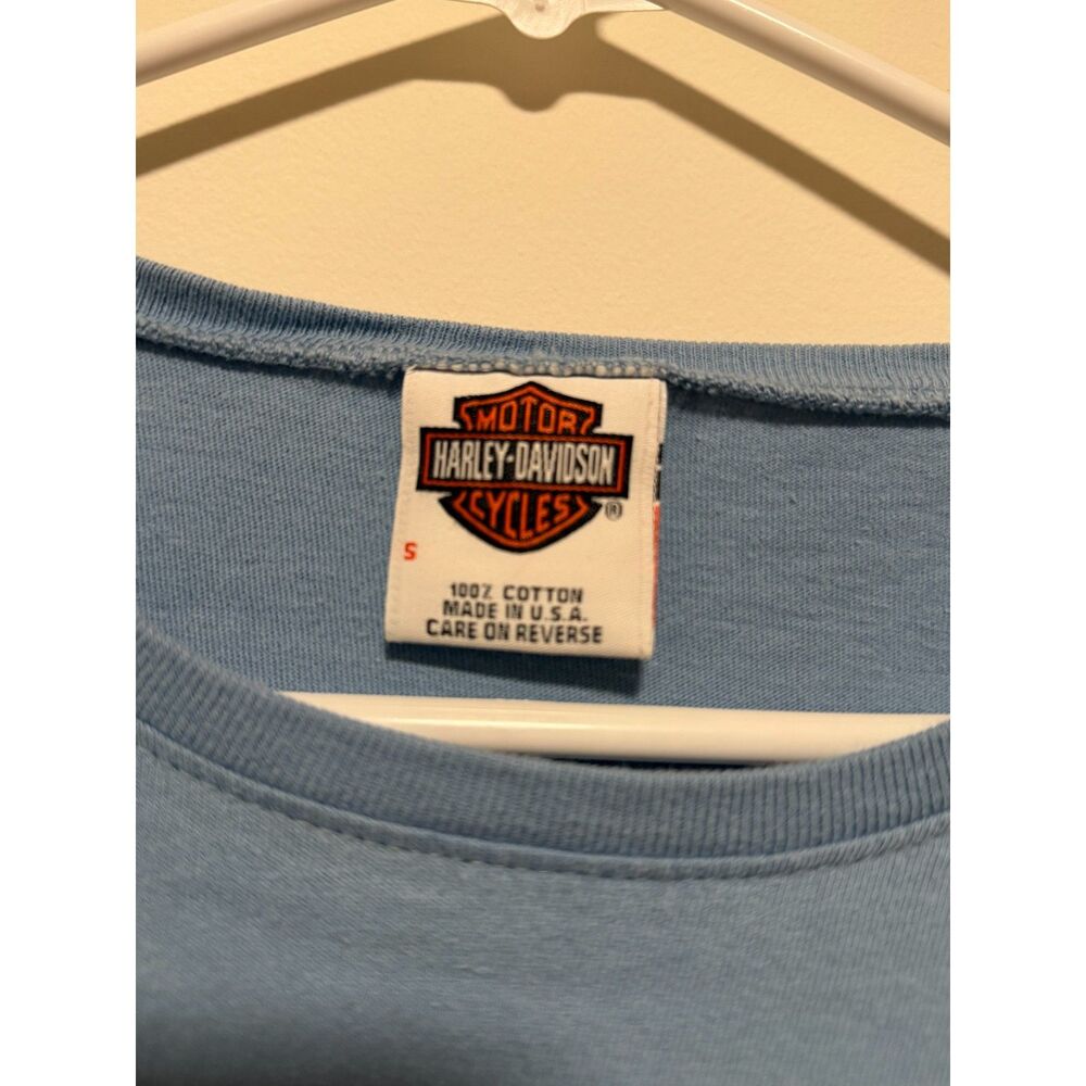 Harley-Davidson, Light Blue Long-Sleeve - Picture 3 of 4